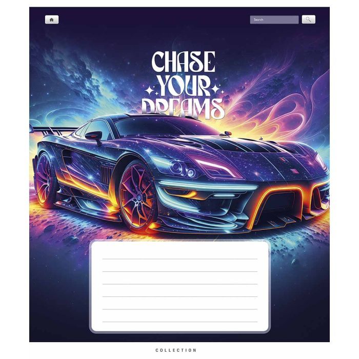 Тетрадь Школярик Chase your dreams 18 аркушів клітинка Фото