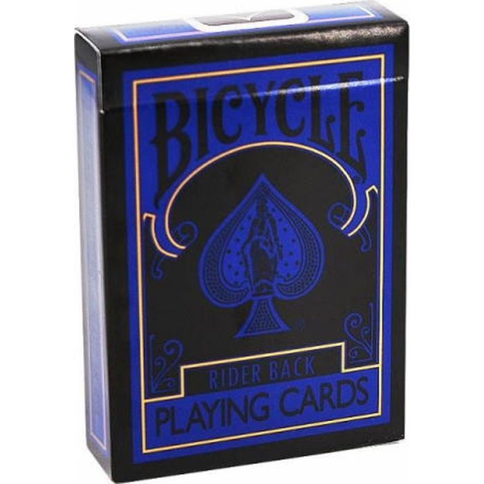 Карты игральные Bicycle Reverse (Blue & Black) Фото