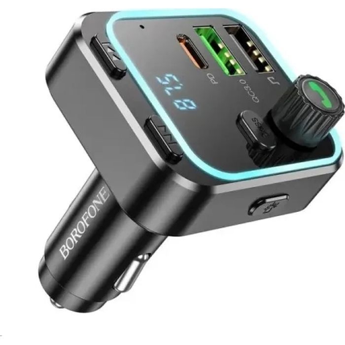 FM модулятор BOROFONE BC53, Black, Box Фото