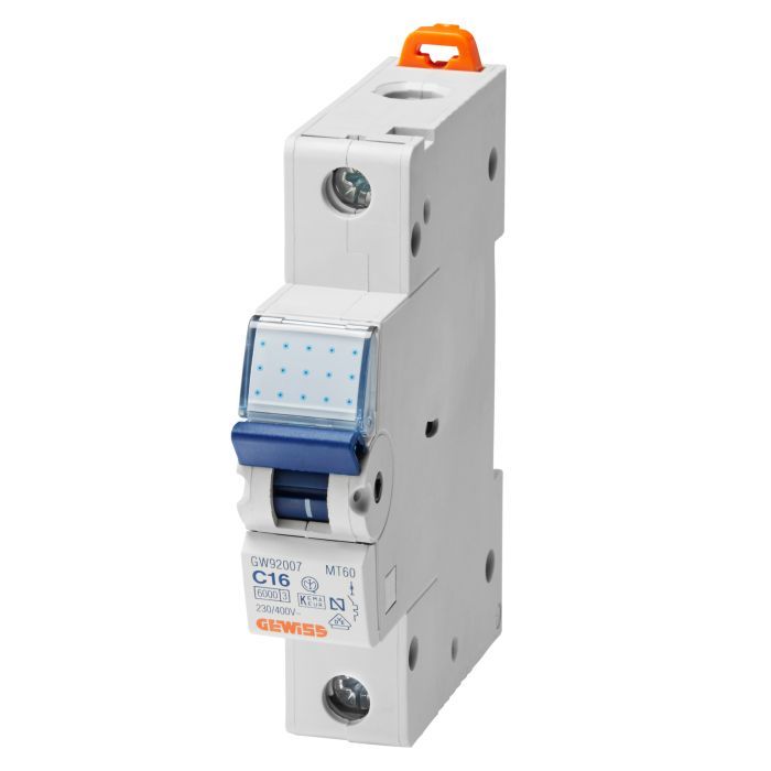 Автоматический выключатель GEWISS 1-п. 10A 6kA С Фото