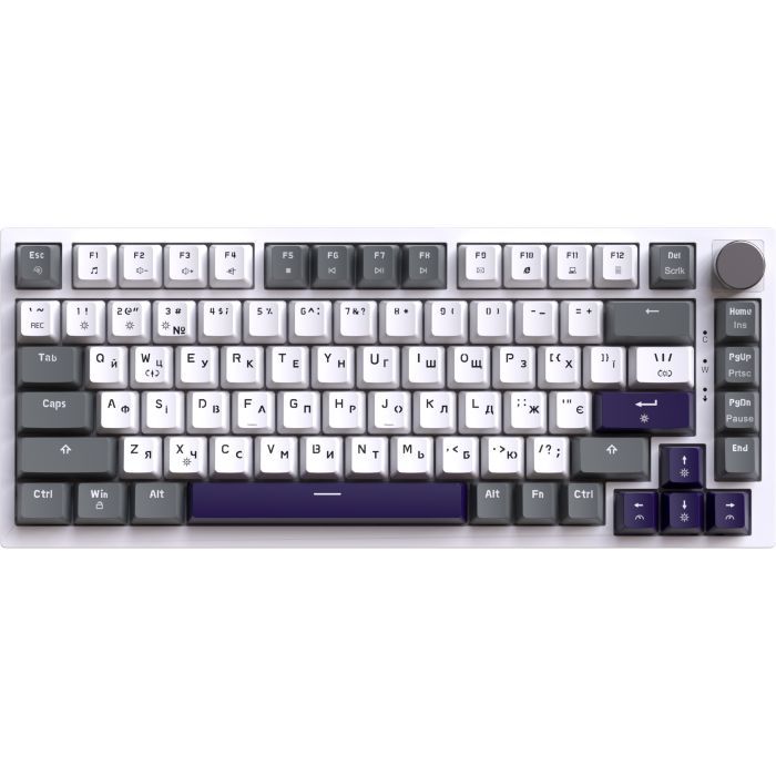 Клавиатура GamePro Genesis Warden MK160P Outemu Swithes USB White-Gre Фото