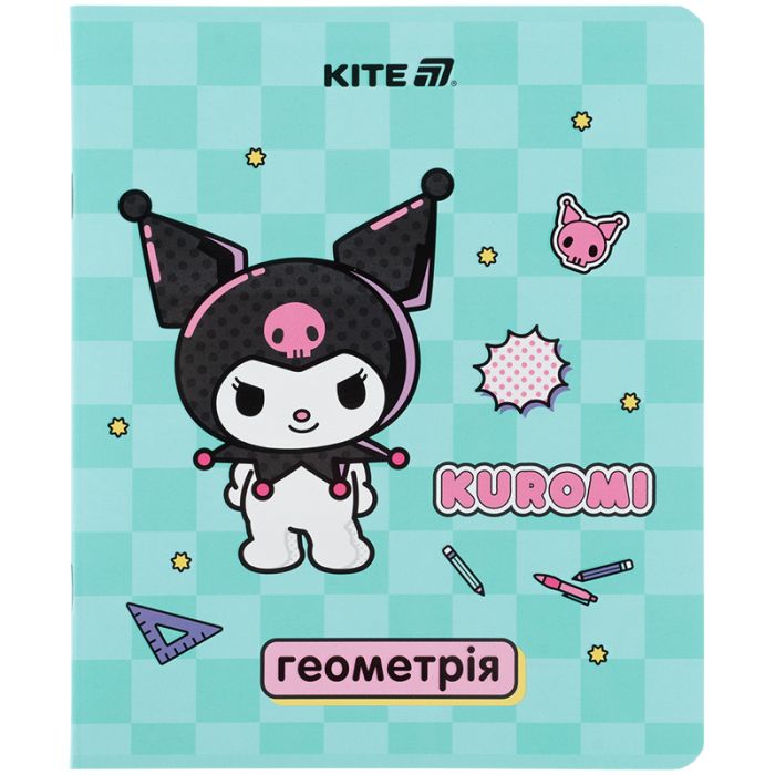 Тетрадь Kite предметная Kuromi 48 листов, клетка, геометрия Фото