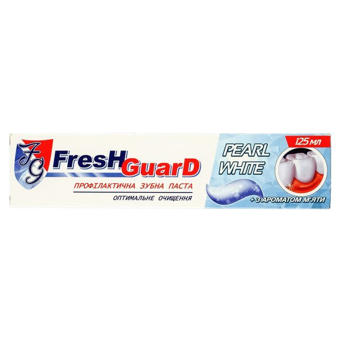 Зубная паста Fresh Guard Pearl White 125 мл Фото