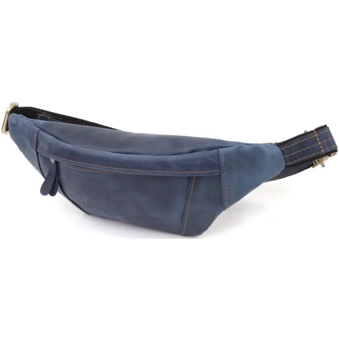 Сумка Shvigel З натуральної шкіри Синя Фото