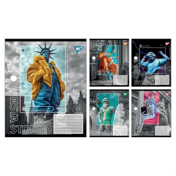 Тетрадь Yes Insta Storys А5 96 листов линия Фото