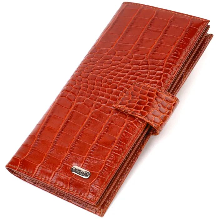 Кошелек Canpellini Из натуральной кожи Рыжий Фото