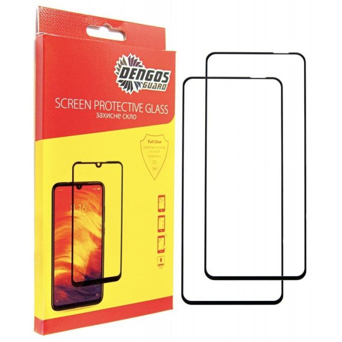 Стекло защитное Dengos Oppo A5x Black 2 pcs Фото