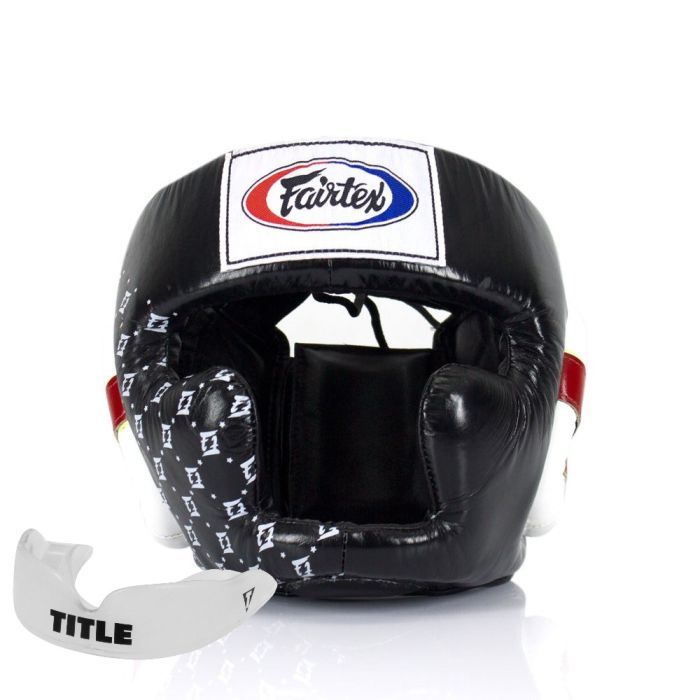 Боксерский шлем Fairtex HG10 Black XL Фото