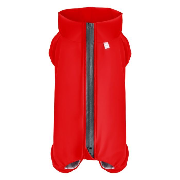 Дождевик для животных WAUDOG Clothes водонепроницаемый M47 красный Фото