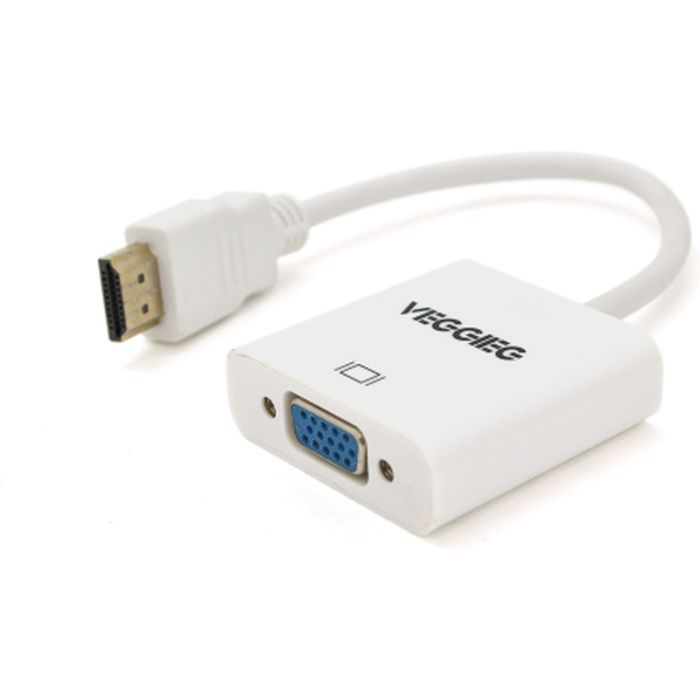 Переходник VEGGIEG HDMI M to VGA F 0.25m white Фото