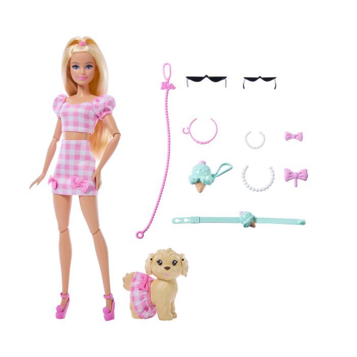 Кукла Barbie Парні образи рожева клітинка Фото