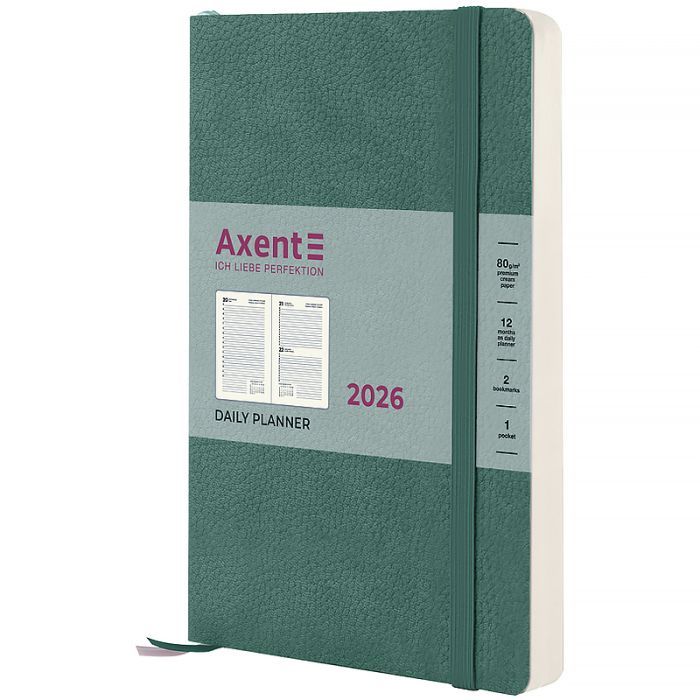 Еженедельник Axent датированный 2026 Partner Soft Skin, 145х210, серо Фото