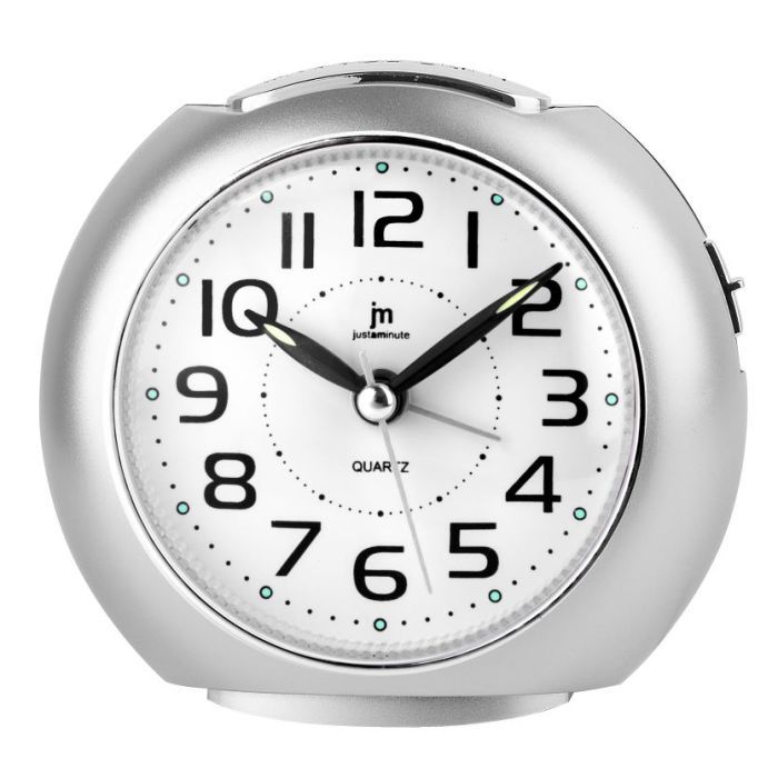 Настольные часы Lowell будильник, сріблястий Фото