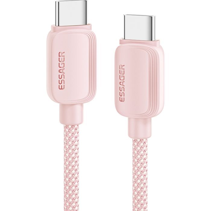 Дата кабель Essager USB-C to USB-C 1.0m 100W pink Фото