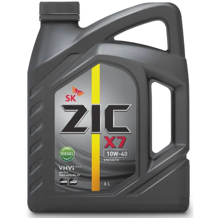 Моторное масло ZIC 10W-40 X7 DIESEL 6л Фото