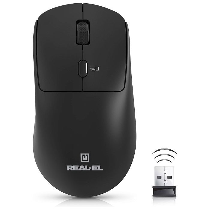 Мышка REAL-EL RM-317W Wireless Black Фото