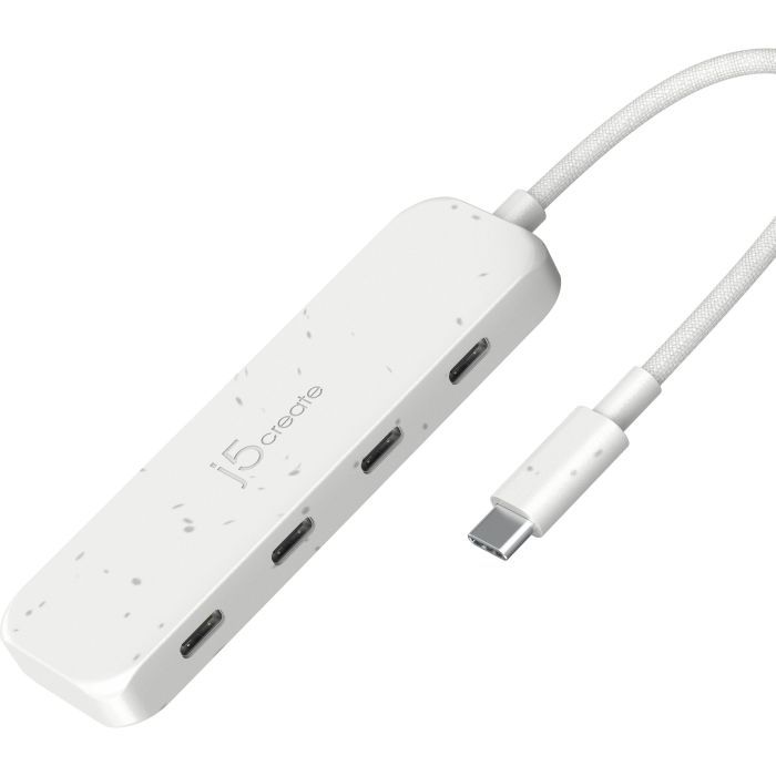 Концентратор J5create USB-C to 4xUSB-C 3.2 10Gbps white Фото