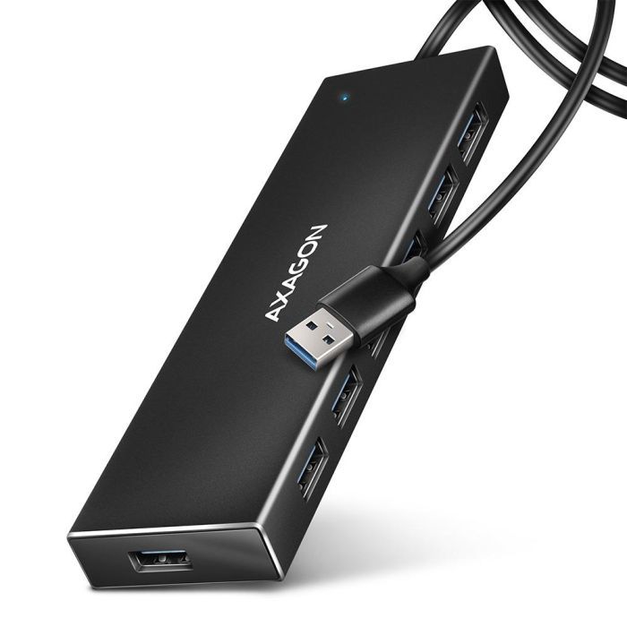 Концентратор AXAGON USB 3.1 to 7xUSB 3.0 black Фото