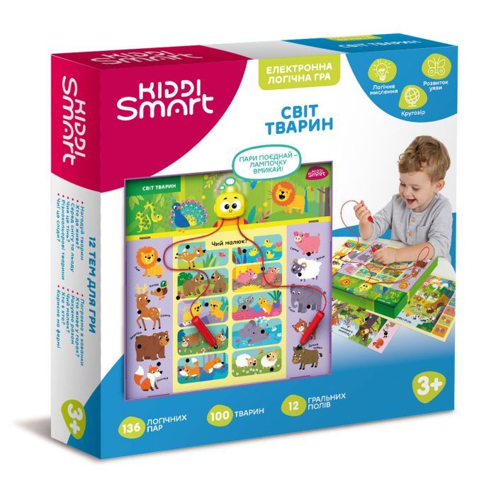 Настольная игра Kiddi Smart Викторина Мир животных S2 Фото