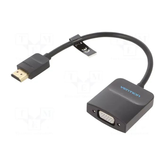 Переходник Vention HDMI M to VGA F 0.15m black Фото