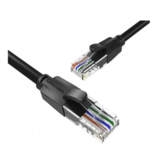 Патч-корд Vention 0.5м, UTP cat 6 RJ-45 black Фото