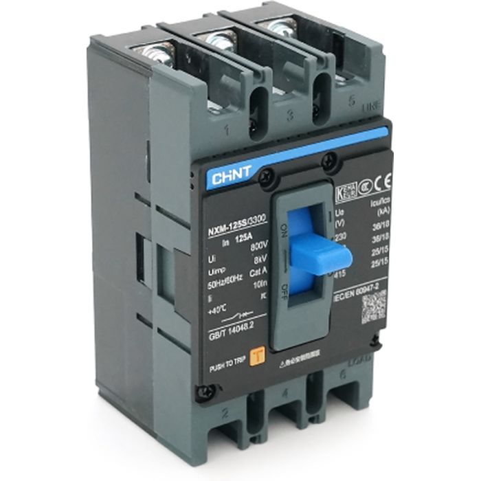 Автоматический выключатель CHINT NXM-125S-3300-125A Фото