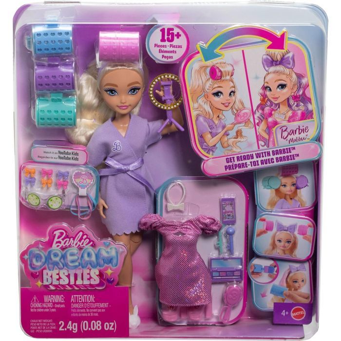 Кукла Barbie Dream besties Малібу Мій ранок краси Фото