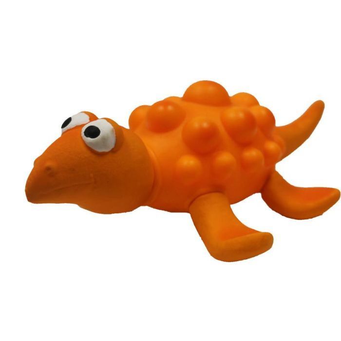 Игрушка для собак MISOKO&CO Динозавр 21 см помаранчева Фото