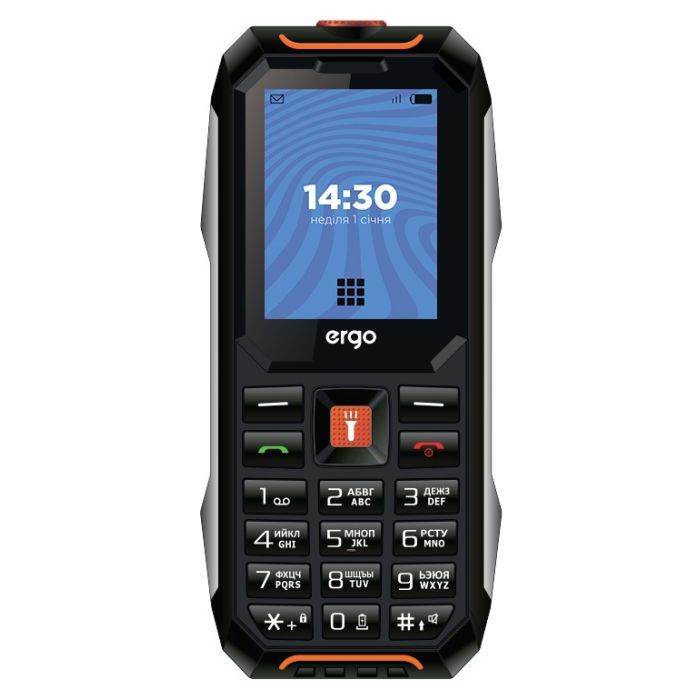Мобильный телефон Ergo E182 Black Orange Фото