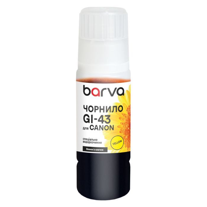 Чернила Barva Canon GI-43 70 мл, OneKey,special yellow Фото