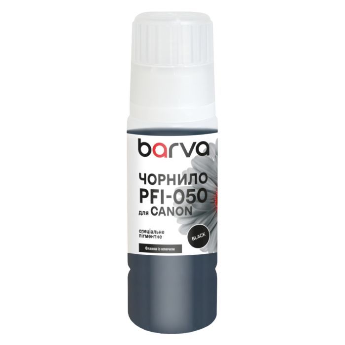 Чернила Barva Canon PFI-050 Special, 70мл, Black pigmented Фото