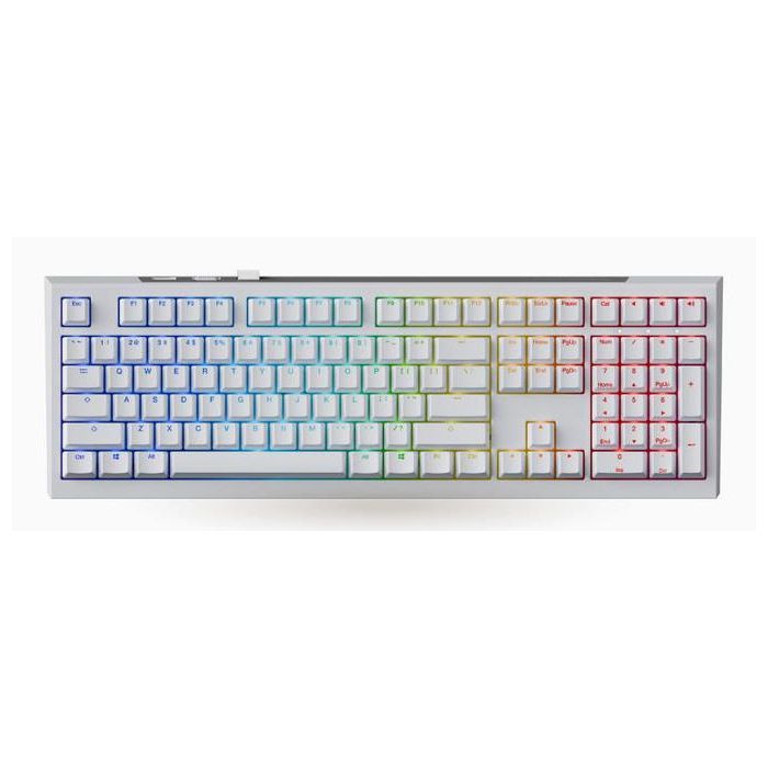 Клавиатура Ducky One X Magnetic Switch Wireless UA White Фото