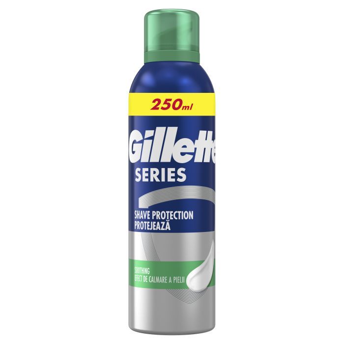 Пена для бритья Gillette Series Soothing Для чутливої шкіри з алое вера 250 Фото