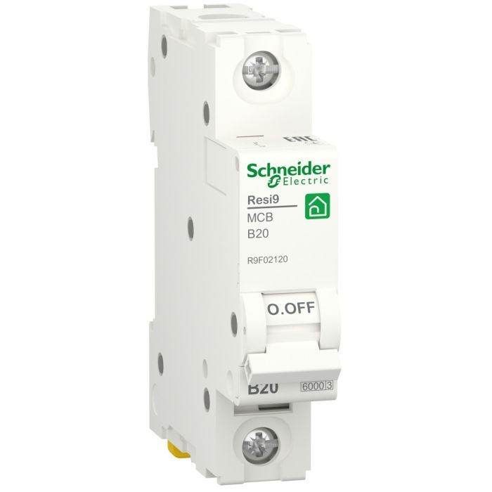 Автоматический выключатель Schneider Electric RESI9 6kA 1P 20A Фото