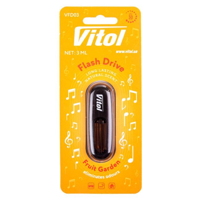 Ароматизатор для автомобиля VITOL Flash Drive Fruit Garden Фото