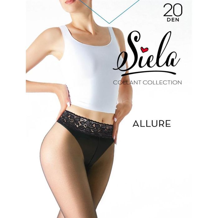 Колготы Siela Collant Allure 20 Den Caramel - 4 Фото