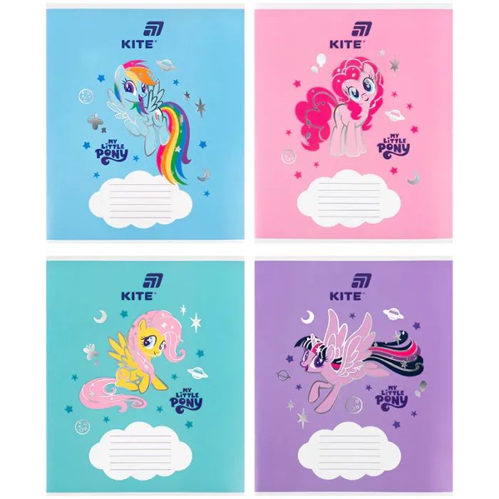 Тетрадь Kite My Littke Pony, 12 аркушів, коса лінія Фото