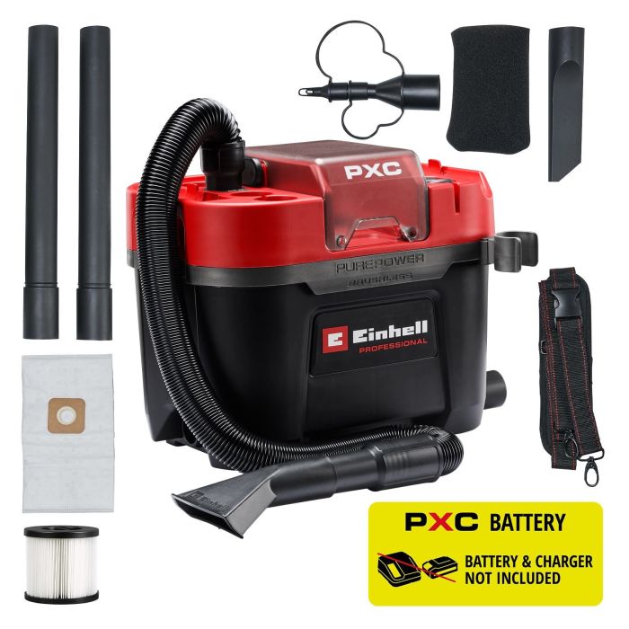 Пылесос строительный Einhell TP-VC 18/10 Li BL Фото