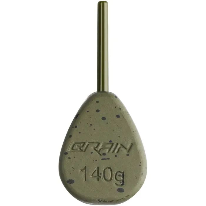 Грузило Brain In-Line Flat Lead 140g 2шт/уп Green Фото