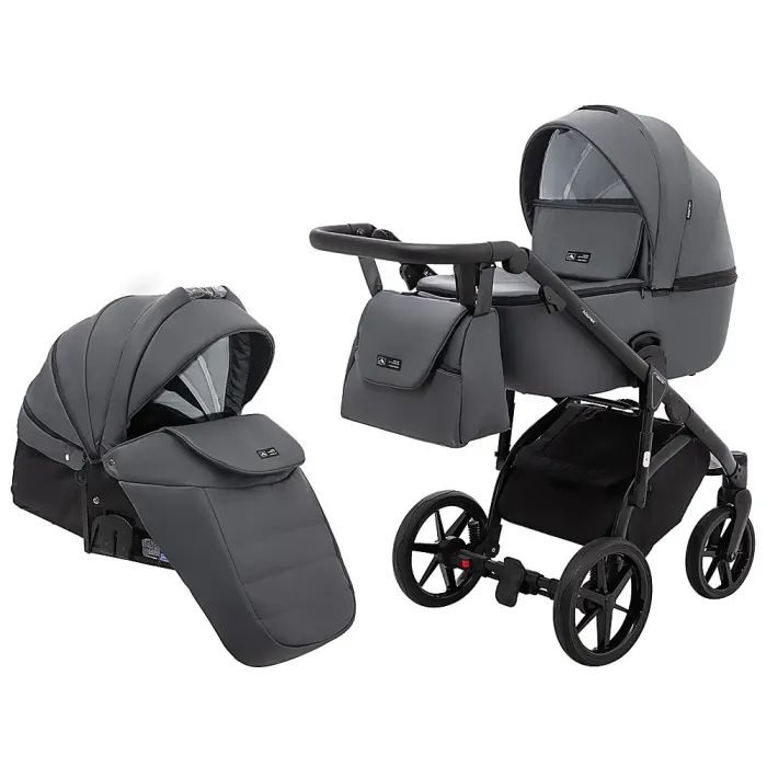Коляска Adamex 2 в 1 Nola Eco SA-5 графіт Фото