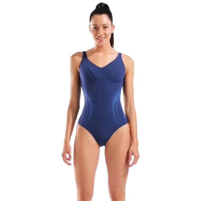 Купальник Arena Shimmering Swimsuit U Back 010810-708 синій 48 Фото
