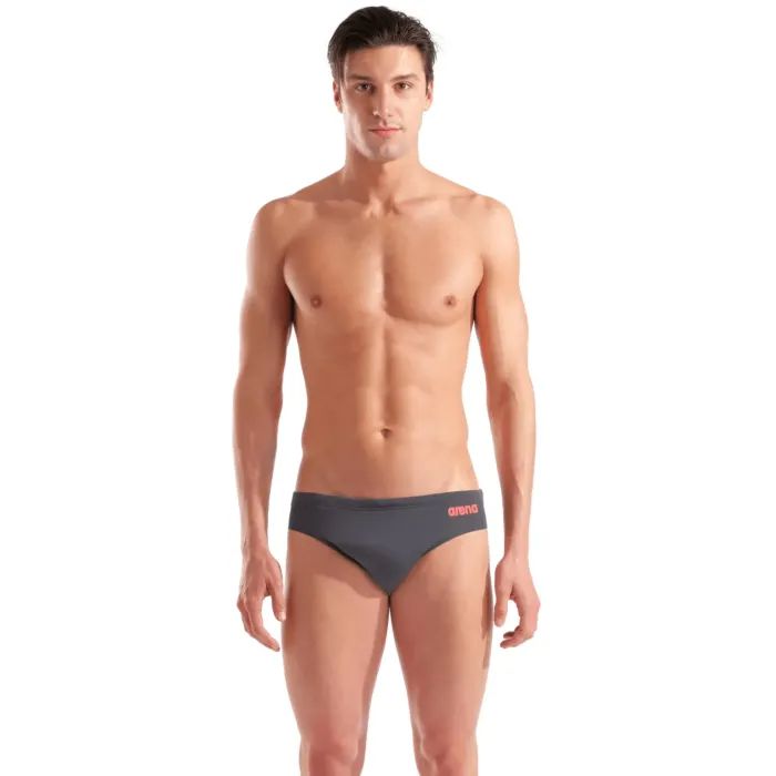 Плавки Arena Team Swim Briefs Solid 004773-504 темно-сірий 75 Фото