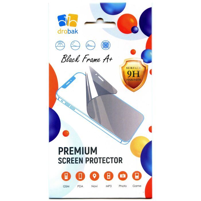 Стекло защитное Drobak Poco X8 Pro Frame A+ Black Фото